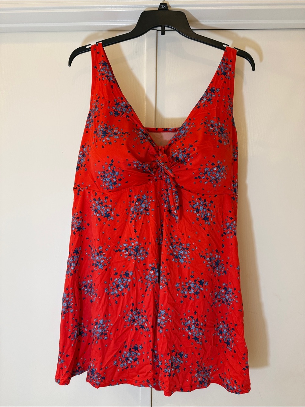 Catherines Red starburst One-Piece Swimsuit